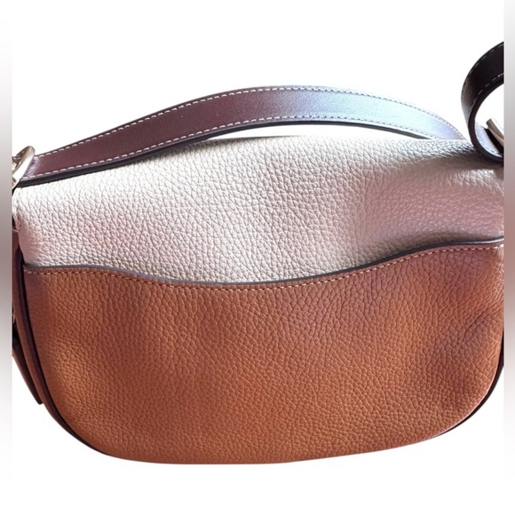 Coach Macie Saddle Bag In Colorblock Crossbody Like New - Picture 12 of 14